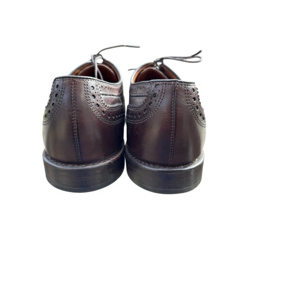 Brooks Brothers Shoes Mens 10.5 B Brown Wingtip Oxford Leather Dress USA Classic main image 9